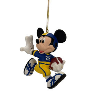 Disney Mickey Mouse Football Player Number 28 On Jersey Ornament 3" x 2.5"
